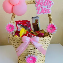 Cesta decorada 