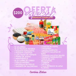 Combo de alimentos con regalo incluido