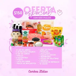 Combo de alimentos con regalo incluido
