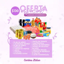 Combo de alimentos con regalo incluido