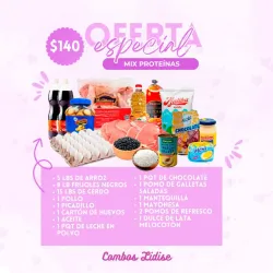 Combo de alimentos con regalo incluido