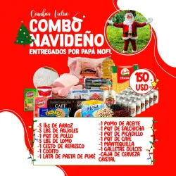  Combos de alimentos sorpresa entregados por santa Claus o Papá Noel  ( Incluyen fotos y video editado de la reacción de su familia )
