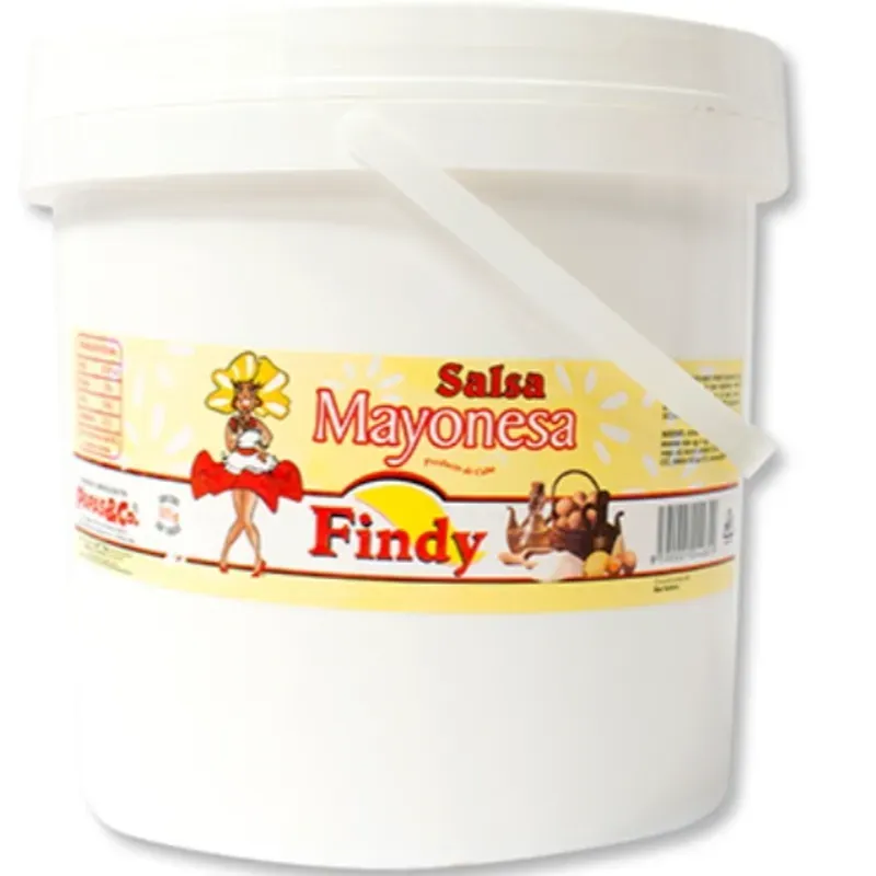 Cubeta de mayonesa. 