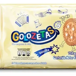 Paquete de galletas dulces de vainilla. 