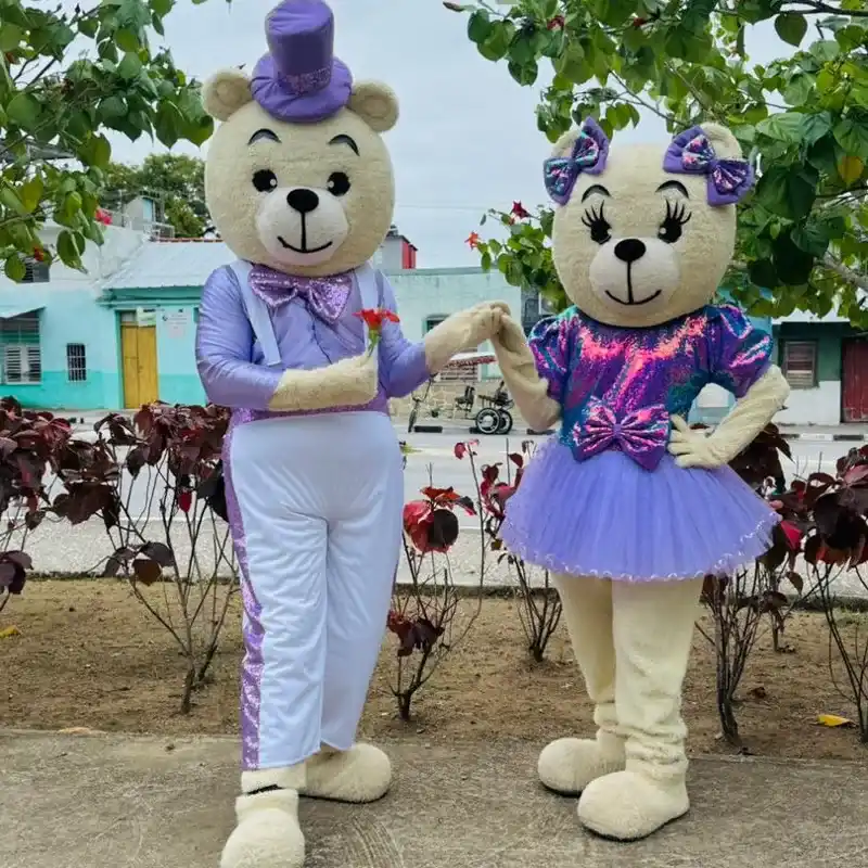 Pareja de ositos lila