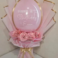 Globo burbuja decorado 🌸