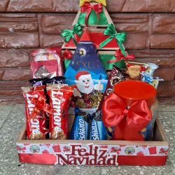Cesta Navideña #1 Roja 🎁☃️