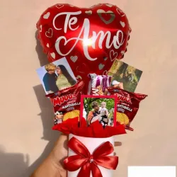 Caja Fotos, Globos y Chuches