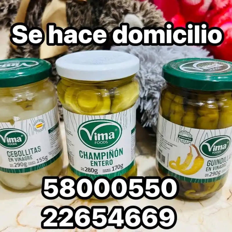 Cebollitas,Guindillas,Champiñón 