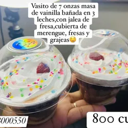 Dulce 3 leches con 🍓