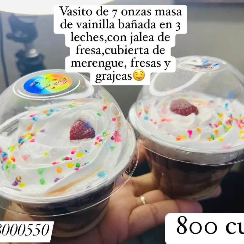 Dulce 3 leches con 🍓 