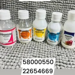 Eritromicina, Amoxicilina, Cefalexina y Ambroxol