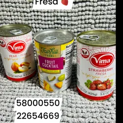 Frutas en latas