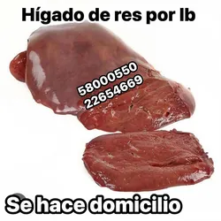 Hígado de res 1 lb 1000 cup 
