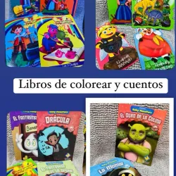 Libros de colorear y cuentos (U)