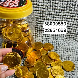 Monedas de chocolates