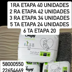 Pampers de 1 a 6 etapas
