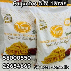 Papas prefritas de 5.5 libras 