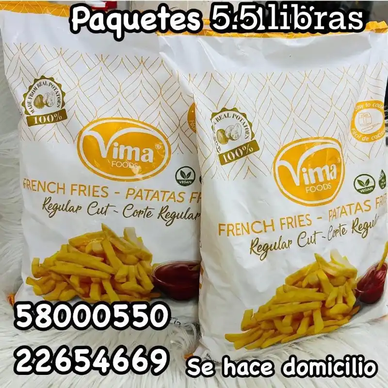 Papas prefritas de 5.5 libras 