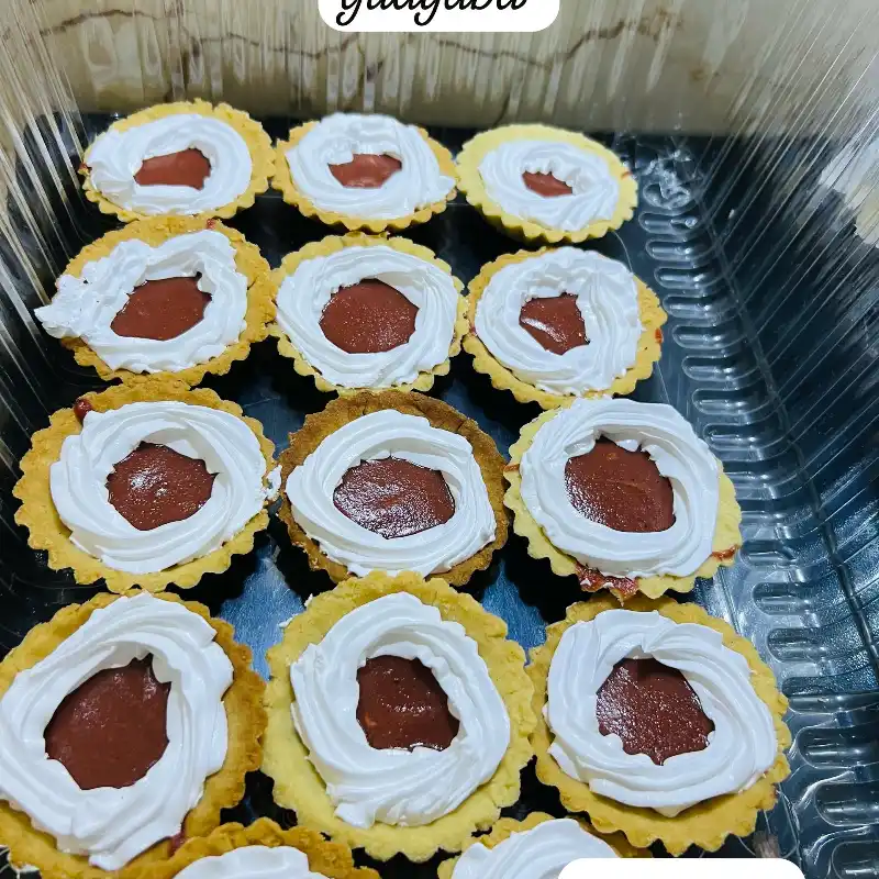 Tartaletas rellenas de mermelada de güayaba 