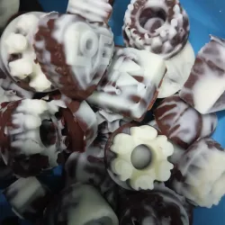 Bombones marmoleados 