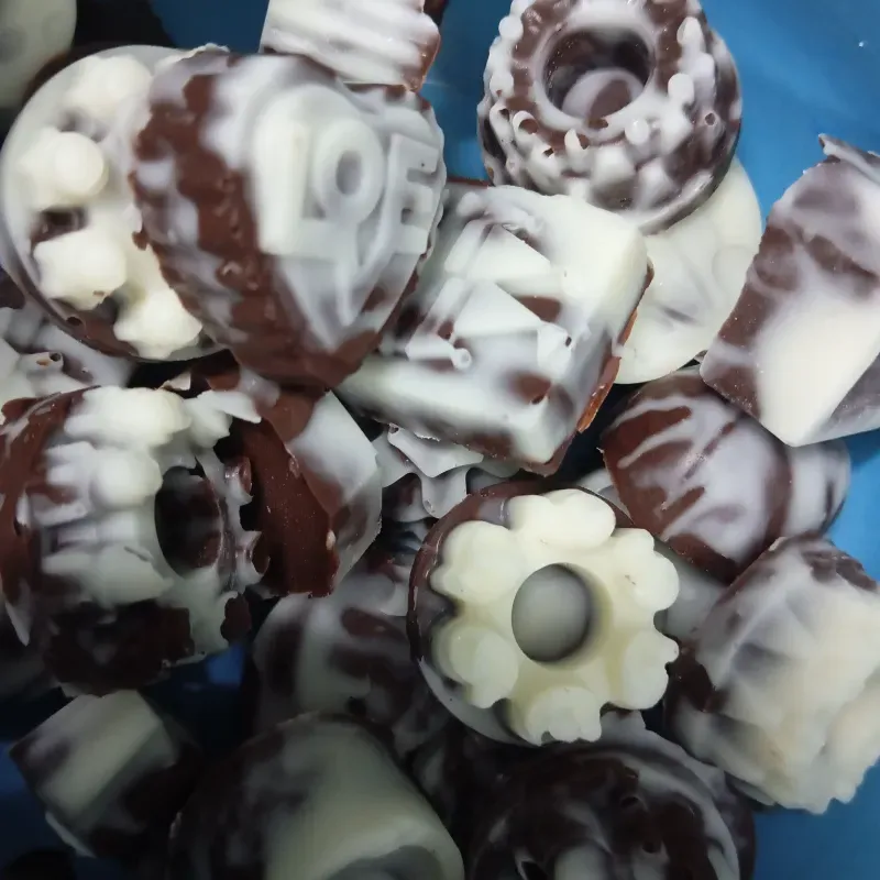 Bombones marmoleados 