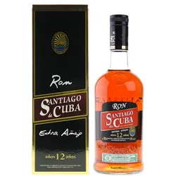 RON SANTIAGO DE CUBA EXTRA AÑEJO 12 AÑOS