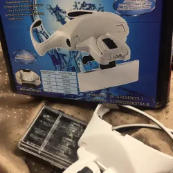 Espejuelos lupa con lampara