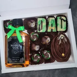 Bombones para papa con mini botella 200 ml
