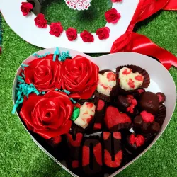 Caja de bombones artesanales corazon 