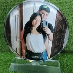 Cristal redondo grande