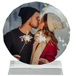 Cristal redondo grande