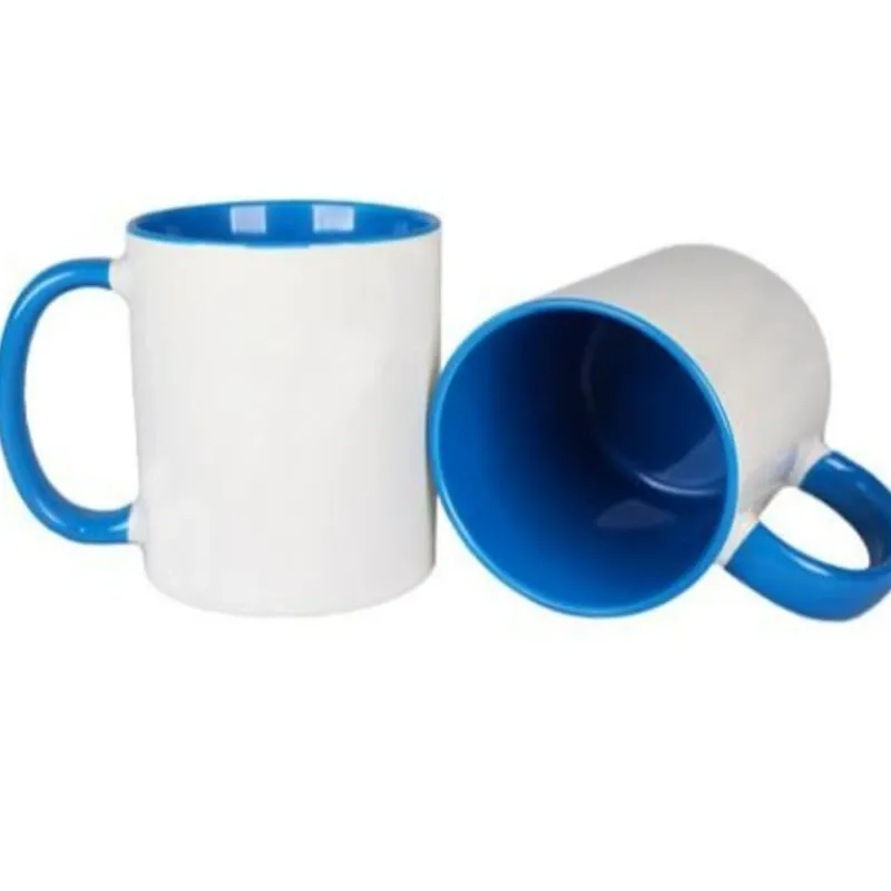 Jarra blanca y azul
