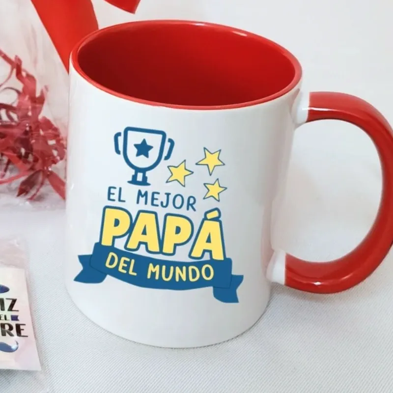 Jarra blanca y roja