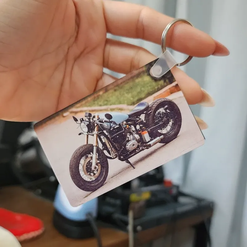 Llavero plástico aclirico