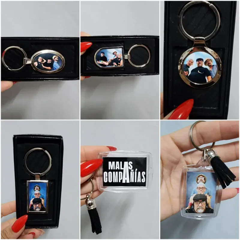 Llaveros diseño malas compañias 
