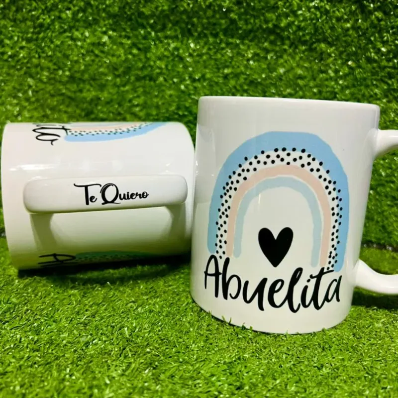 Personalizar asa de jarras blancas