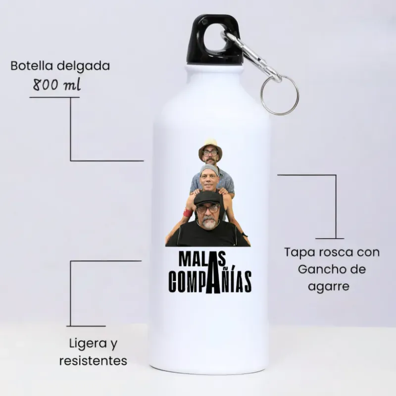 Pomos de aluminio 800 ml  malas compañias 