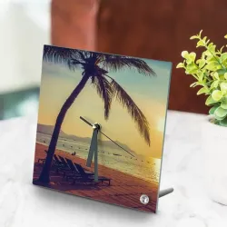 Reloj de mesa cuadrado