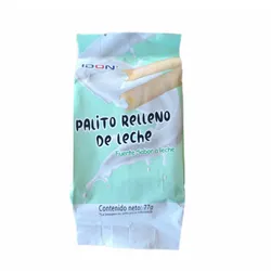Palitos rellenos de Leche