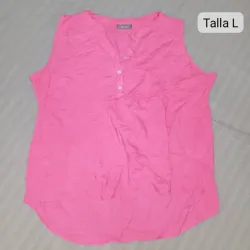 Blusa desmangada de hilo