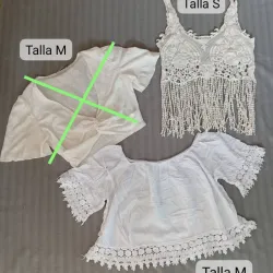 Blusas cortas blancas 