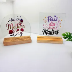 Cuadros de cristal y madera