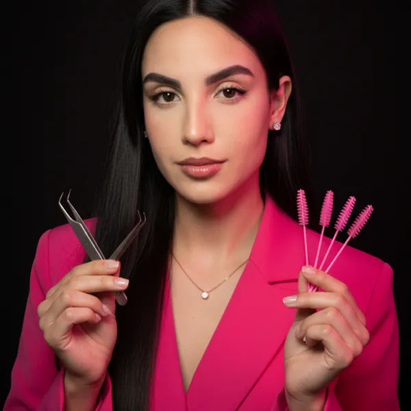 La vida es mejor con café y pestañas ☕️🎀