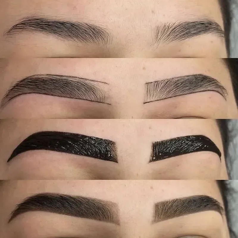 Diseño de cejas y pigmentación con henna