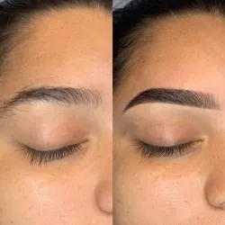 Diseño de cejas y pigmentación con henna