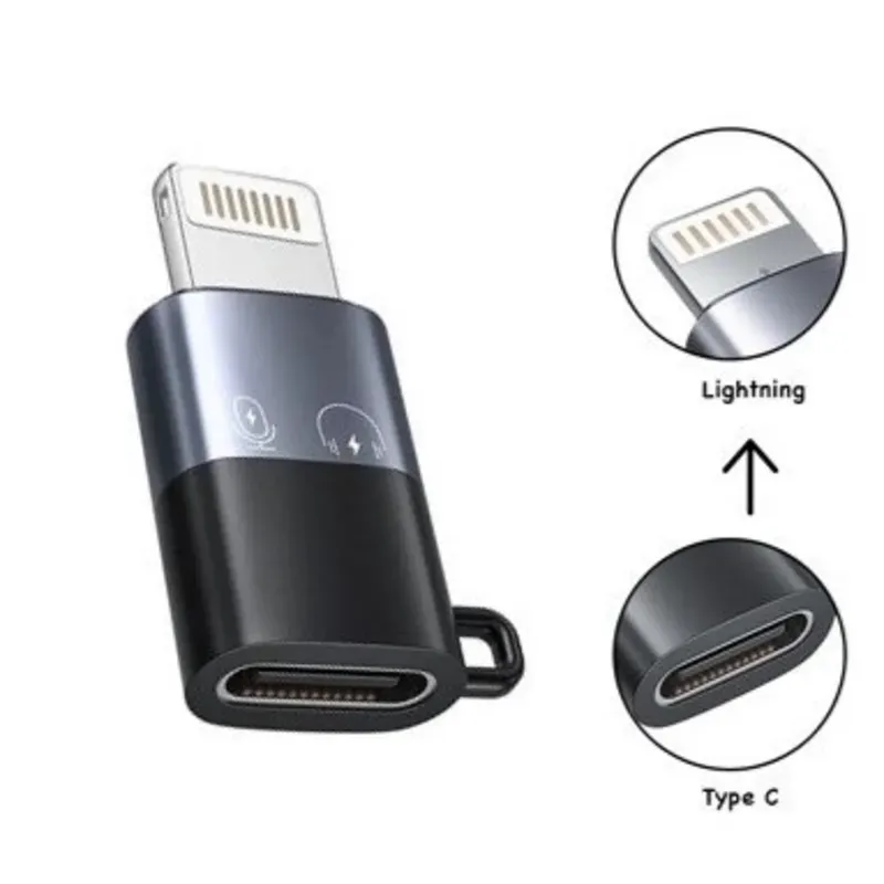Adaptador OTG metálico iPhone a Tipo C 