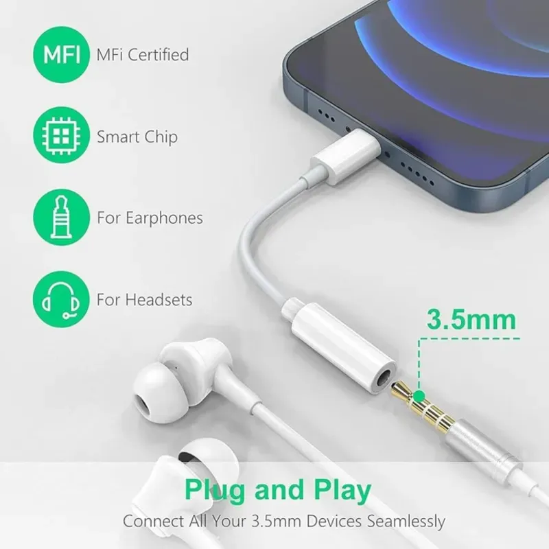Adaptador para iPhone a Jack 3.5 mm