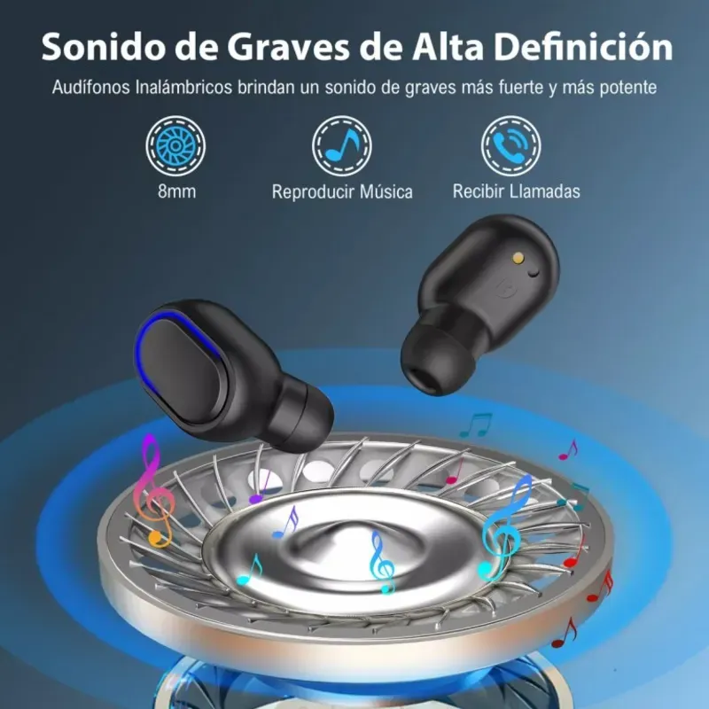 Audifono inalambrico 1Hora AUT114 - Negro
