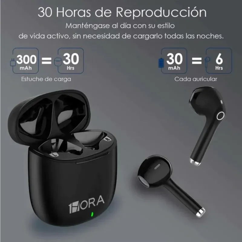 Audifono inalambrico 1Hora AUT201 - Negro